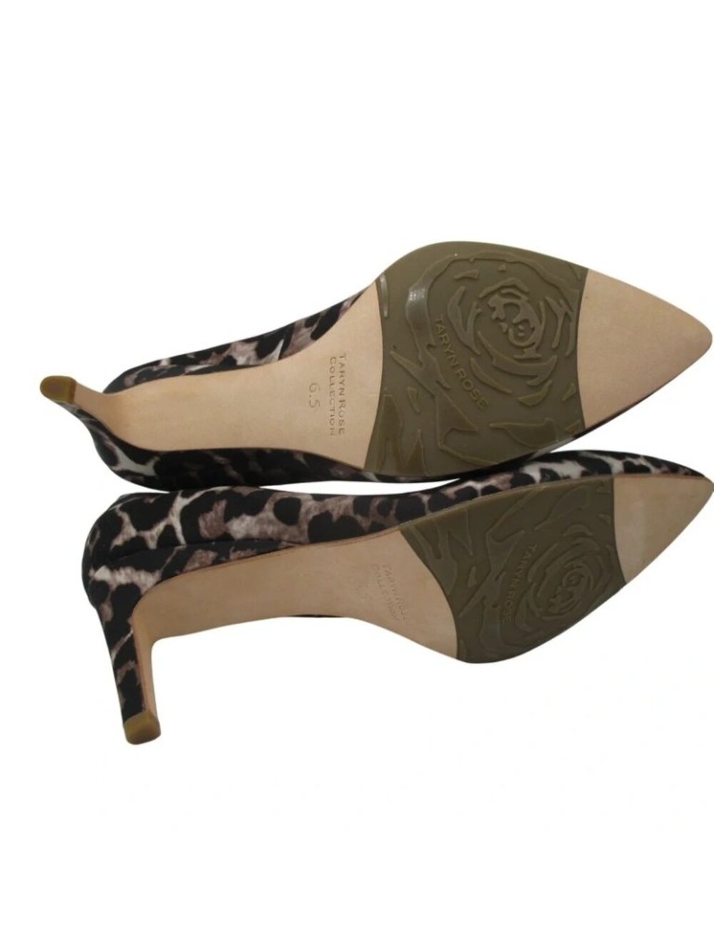 Taryn Rose Collection Stiletto Slip On Women's Leopard Print Pointed Toe 6.5 - Picture 7 of 8